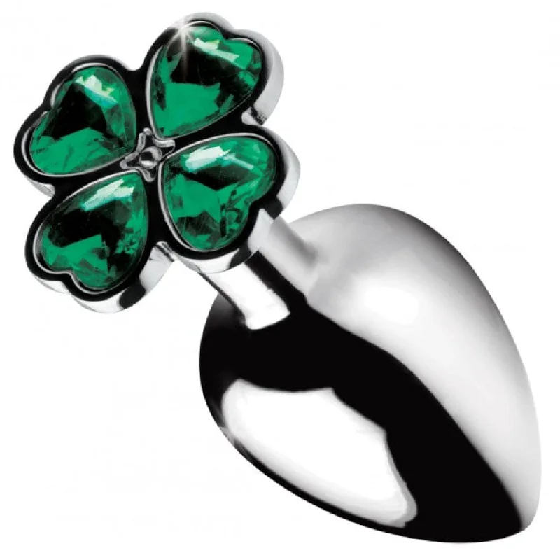 anal toys for gentle vibes-Booty Sparks Lucky Clover Gem Metal Anal Plug