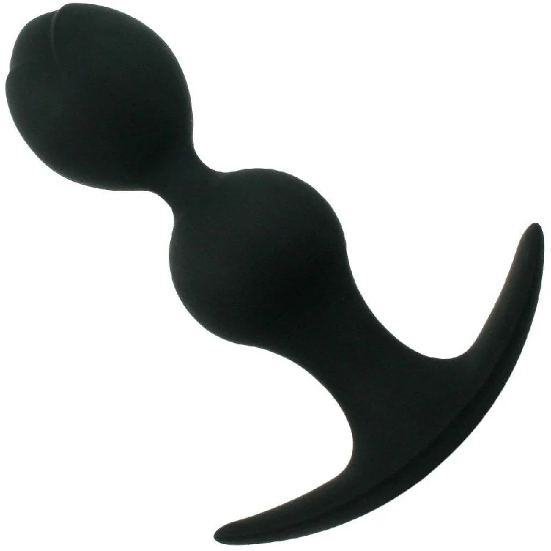 anal toys with smooth finish-Beaded Anal Plug - Curvy and Flexible!