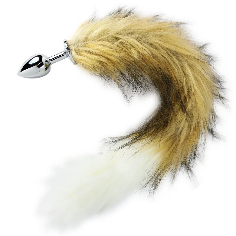 anal toys for couple play-Frisky Faux Fur Tail Animal Butt Plug