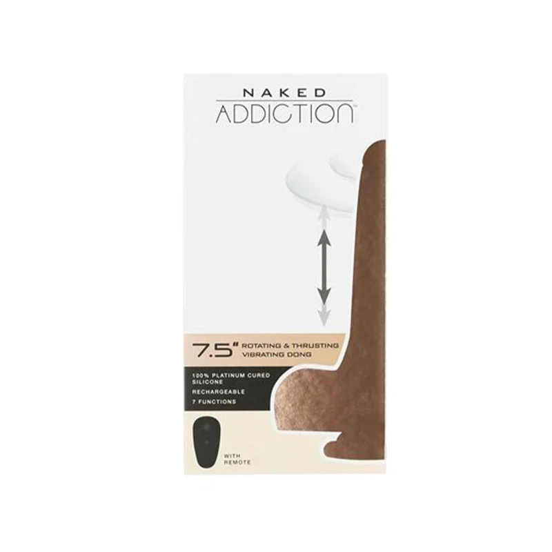 dildo discount promotions-Naked Addiction The Freak 7.5 in. Rotating & Thrusting Vibrating Dildo Beige