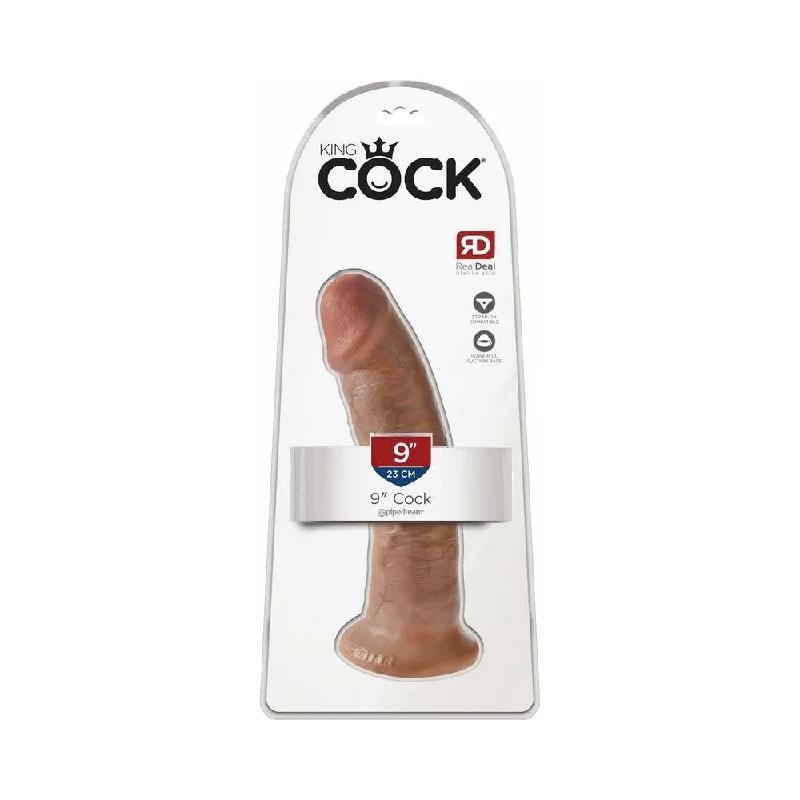 dildo hygiene tips-King Cock 9 in. Cock Realistic Dildo With Suction Cup Tan