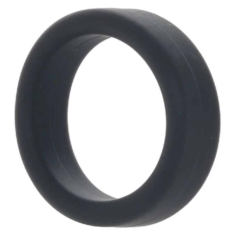 cock ring benefits-Soft Silicone C-Ring in Black