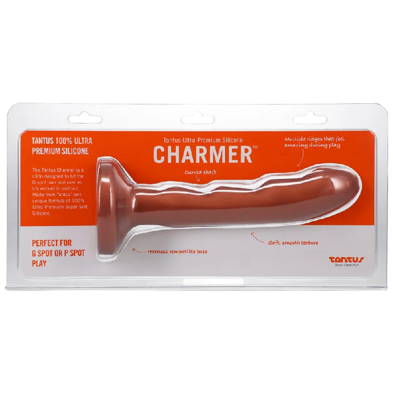 dildo beginner advice-Tantus Charmer 8 in. G-Spot Dildo Firm Copper