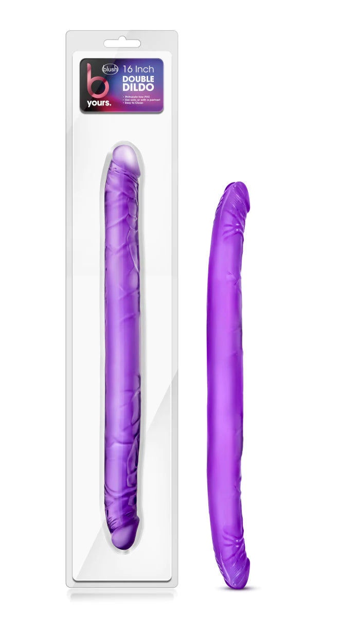 dildo usage offers-B Yours Purple 16-Inch Long Dildo