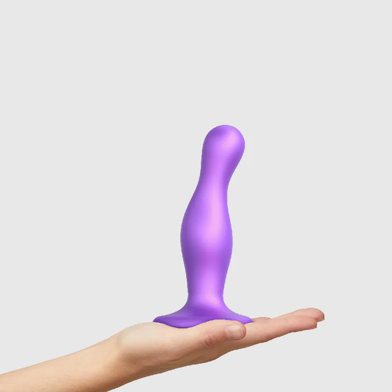 dildo weight advice-Dildo Plug Curvy - Lila Metallic