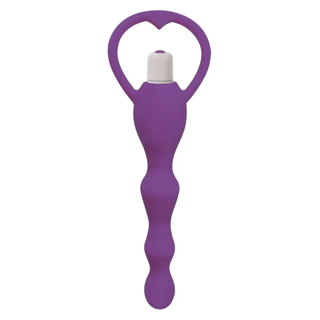 anal toys for anal pleasure-Rump Shaker 3x Vibrating Silicone Anal Plug - Purple