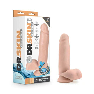 dildo durability offers-Dr Skin Realistic Self Lubricating Dildo 7" by Blush Novelties