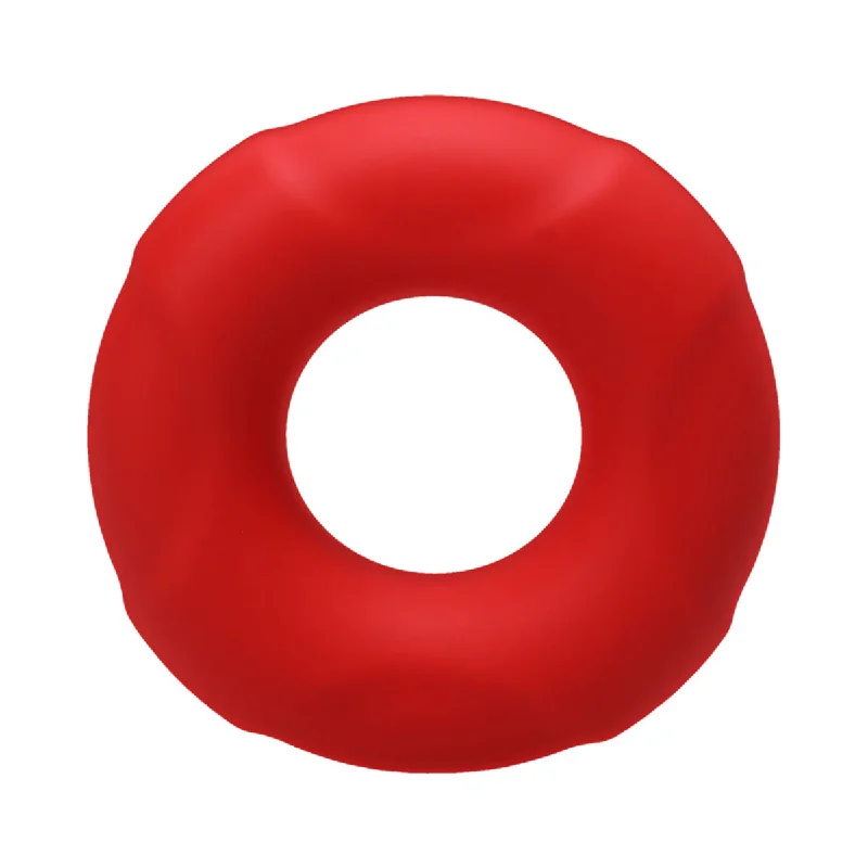 cock ring travel case-Tantus Buoy C-Ring Small Red