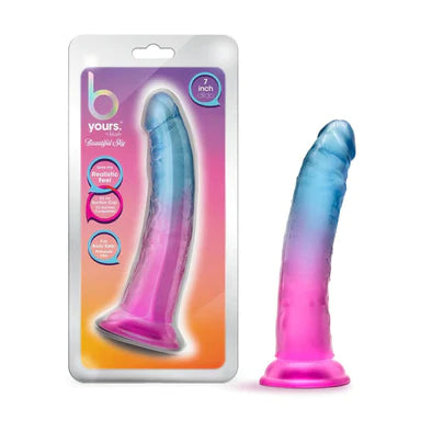 dildo fantasy offers-B Yours Beautiful Sky Dildo 7" by Blush Novelties