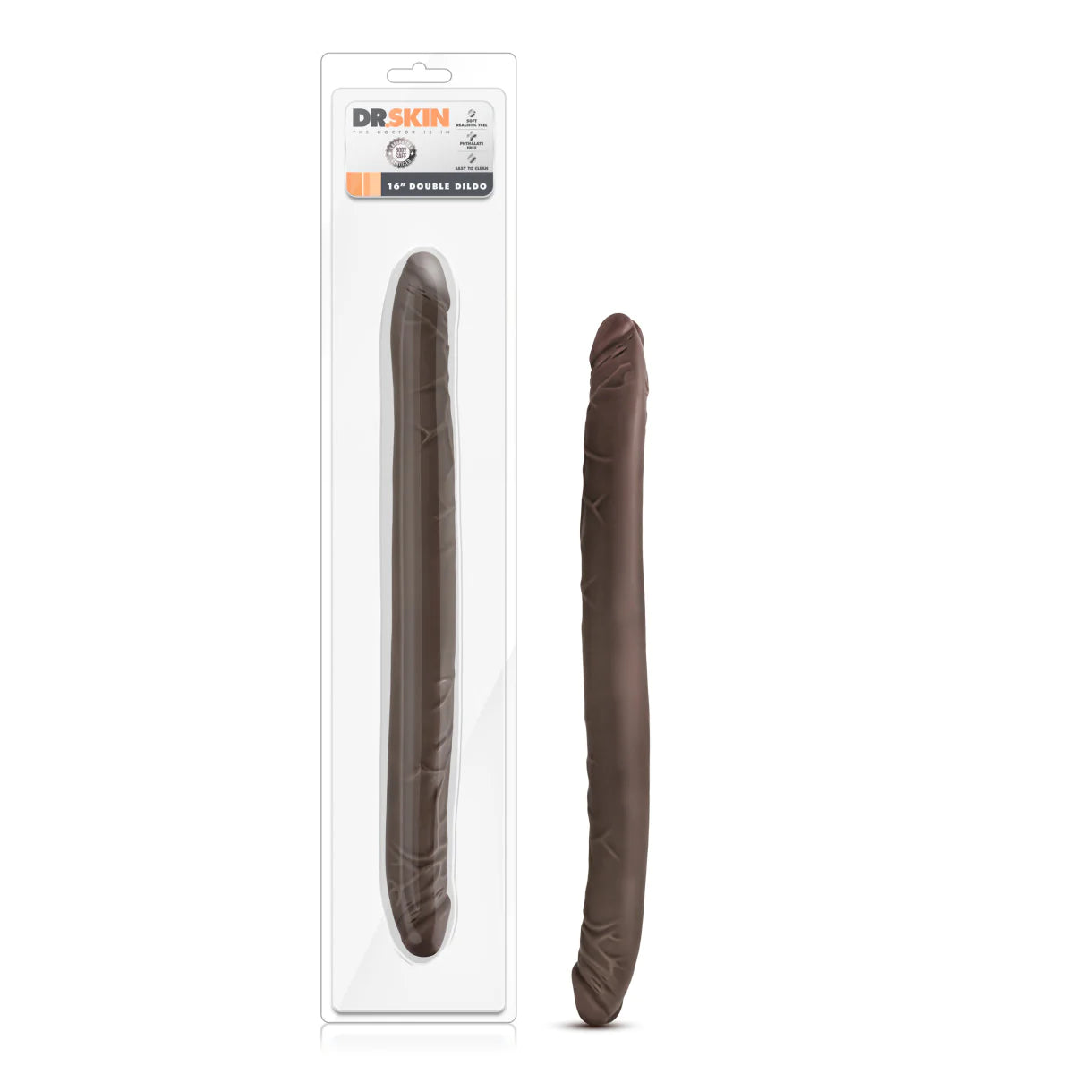 dildo weight promotions-Dr. Skin Chocolate 16-Inch Long Dildo