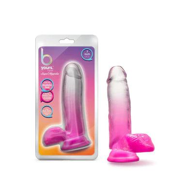 dildo unboxing promotions-B Yours Sugar Magnolia Dildo 7" by Blush Novelties