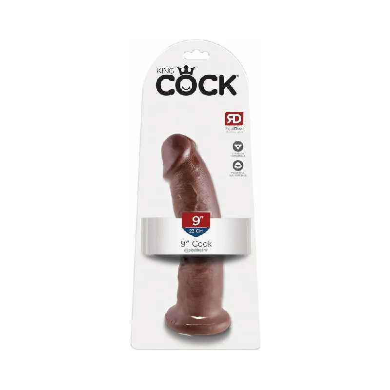 dildo customization tips-King Cock 9 in. Cock Realistic Dildo With Suction Cup Brown