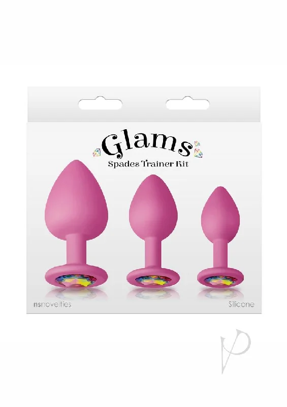 anal toys for private relaxation-Glams Spades Trainer Kit Pink