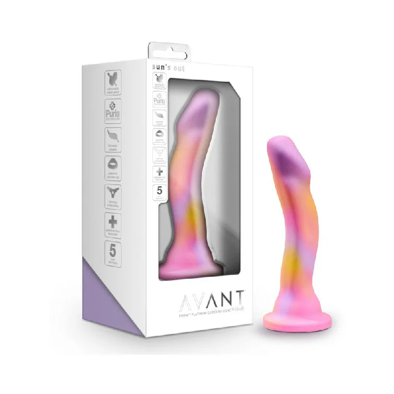 dildo girth bundles-Avant Sun's Out 7.5 in. Silicone Dildo Pink