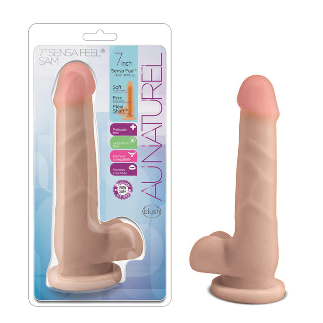 dildo waterproof promotions-Au Naturel Sam Dildo 7" by Blush