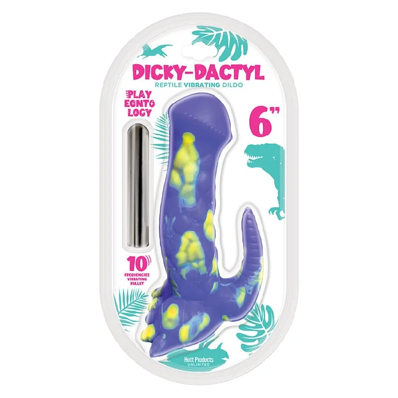 dildo ergonomic offers-Playeontology Dickydactyl Vibrating Fantasy Dildo