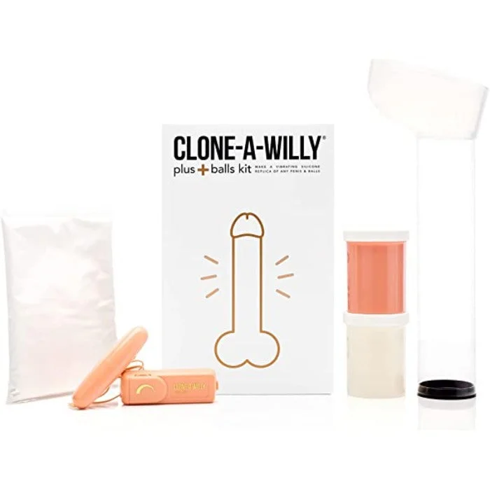 dildo travel bundles-Clone-A-Willy Plus With Balls -Light Tone