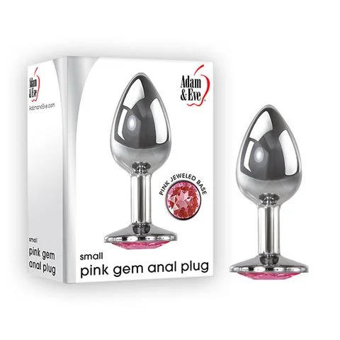 anal toys with soft shape-Adam & Eve Pink Gem Anal Plug - Small