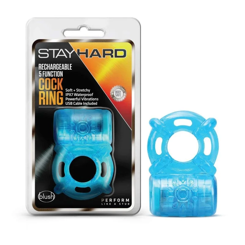 cock ring couple tips-Stay Hard Rechargeable 5 Function Cock Ring