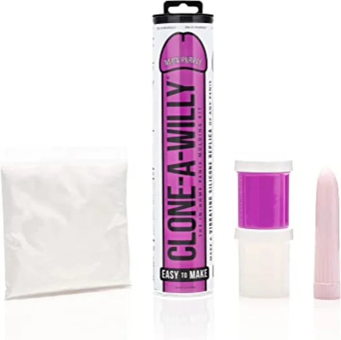 dildo support deals-Clone-A-Willy Kit ''Glow In The Dark'' -Purple