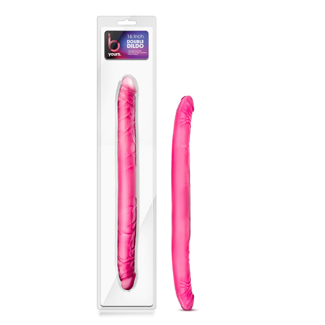 dildo safety offers-B Yours Pink 16-Inch Long Dildo