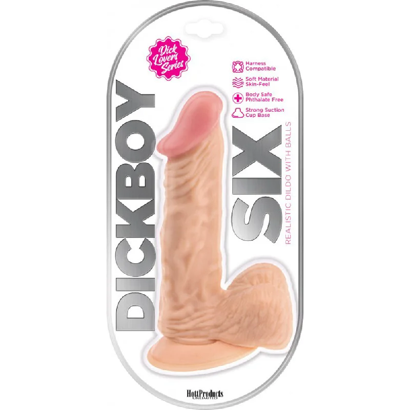 dildo flexibility comparison-Dick Boy 6 Inch Dildo - Flesh