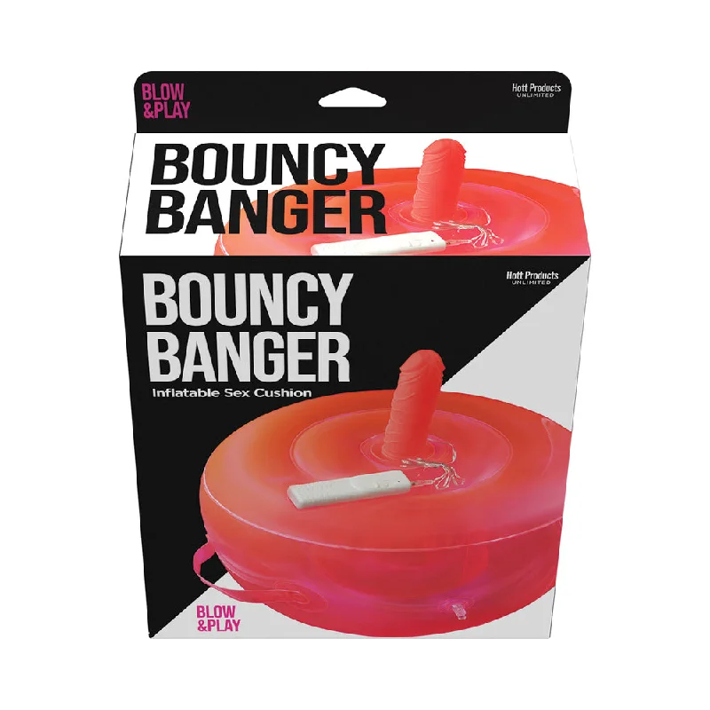 dildo brand loyalty-Bouncy Banger Inflatable Cushion with Wire Controller Vibrating Dildo