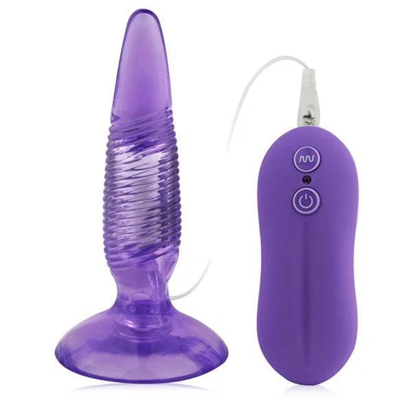 anal toys for discreet relaxation-Cherry's Vibrating Twister Butt Plug