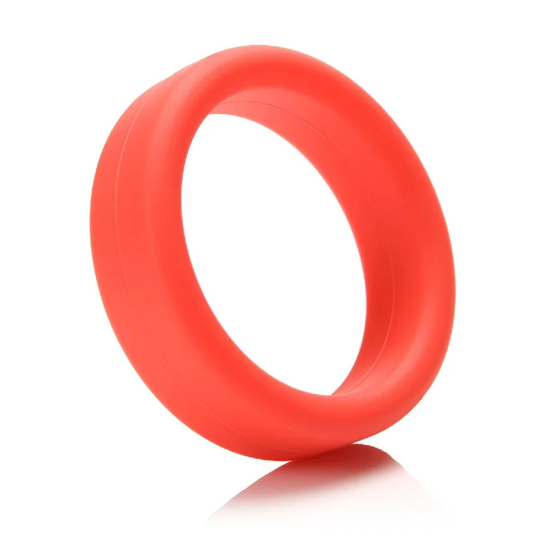 cock ring premium features-Tantus SuperSoft C-Ring - Red