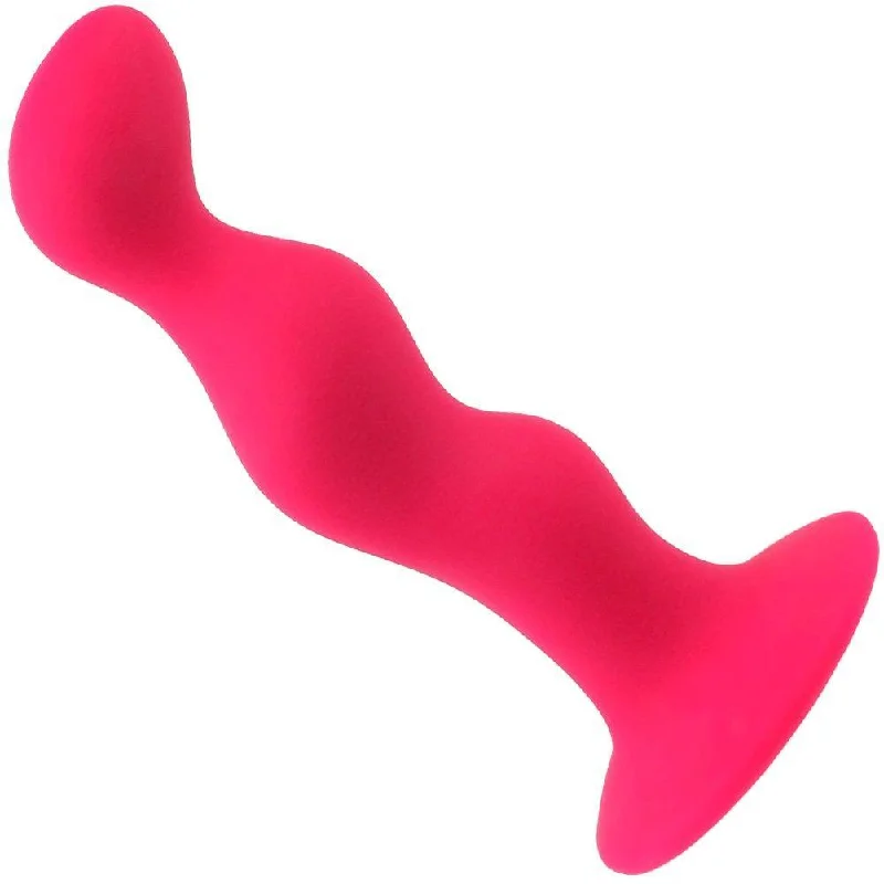 anal toys for sensory relaxation-Bulbed Silicone Booty Love Anal Plug - Strong Suction Cup Base!