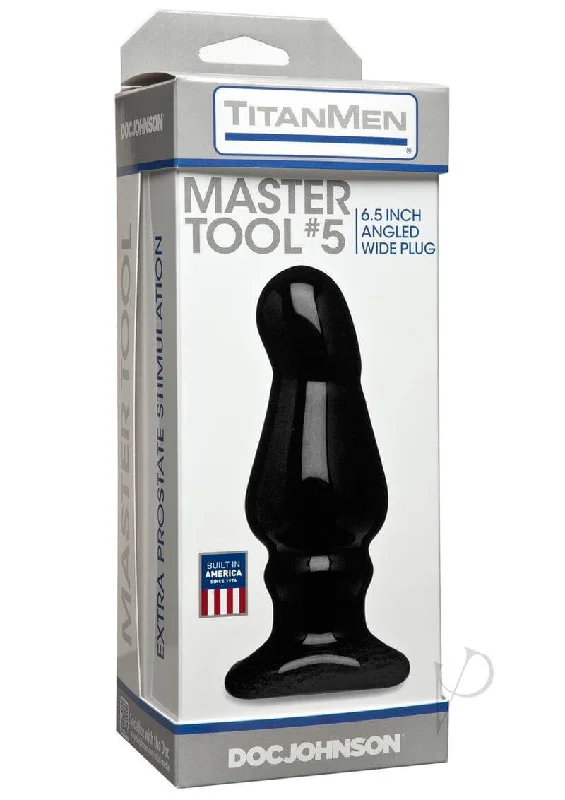 anal toys with sleek finish-TitanMen Master Tool #5 - A Prostate-Pleasing Anal Toy 6.5 inches for Masters of Play