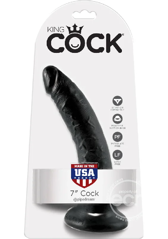 dildo expert bundles-King Cock Dildo 7in - Black