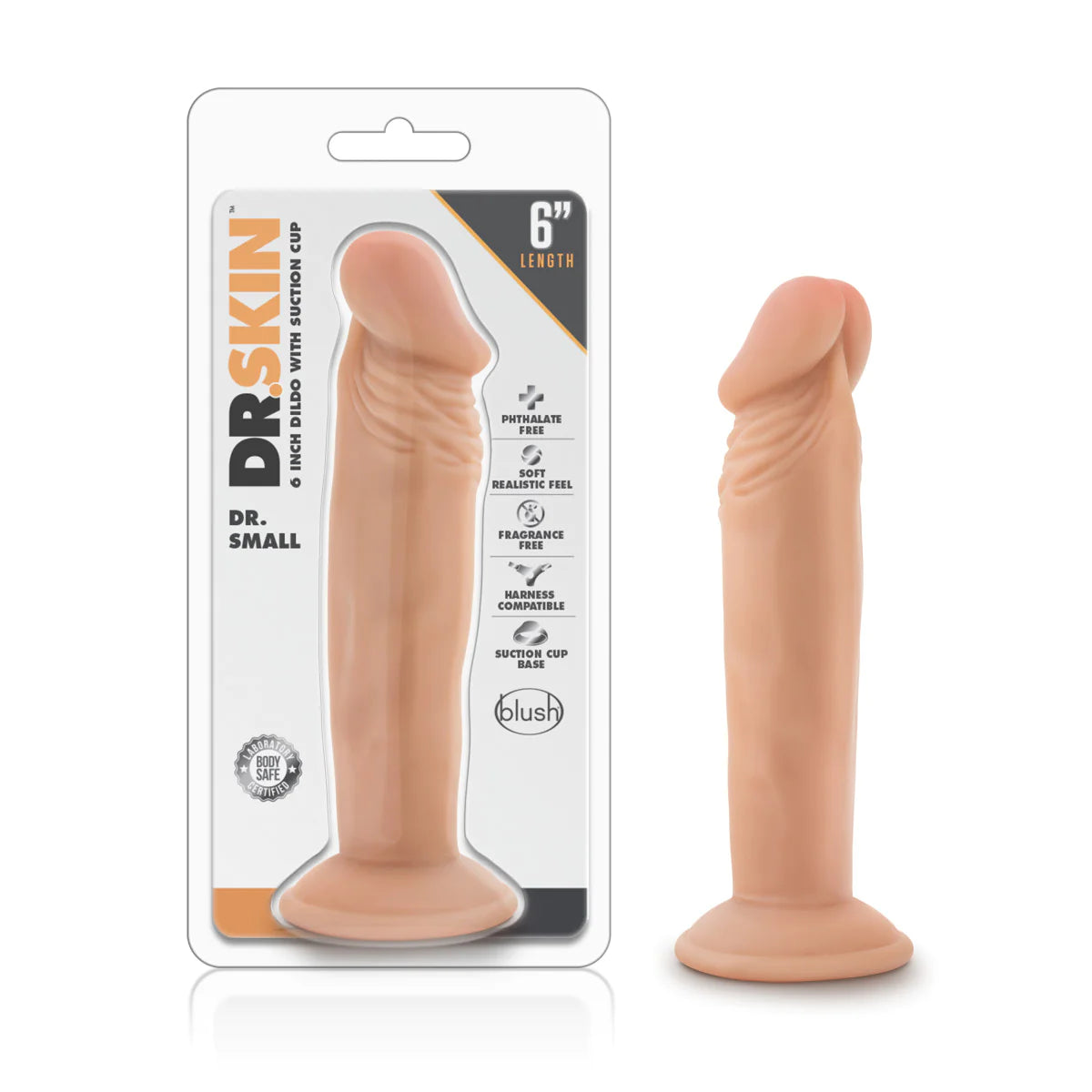 dildo unboxing deals-Dr. Skin Dr. Small Realistic Vanilla 6.5-Inch Long Dildo