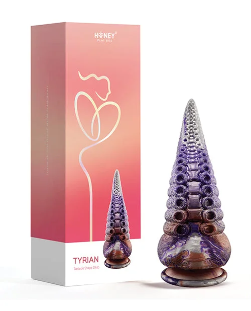 realistic dildo skin texture-Tyrian Tentacle Shape Suction Cup Dildo - Multi Color