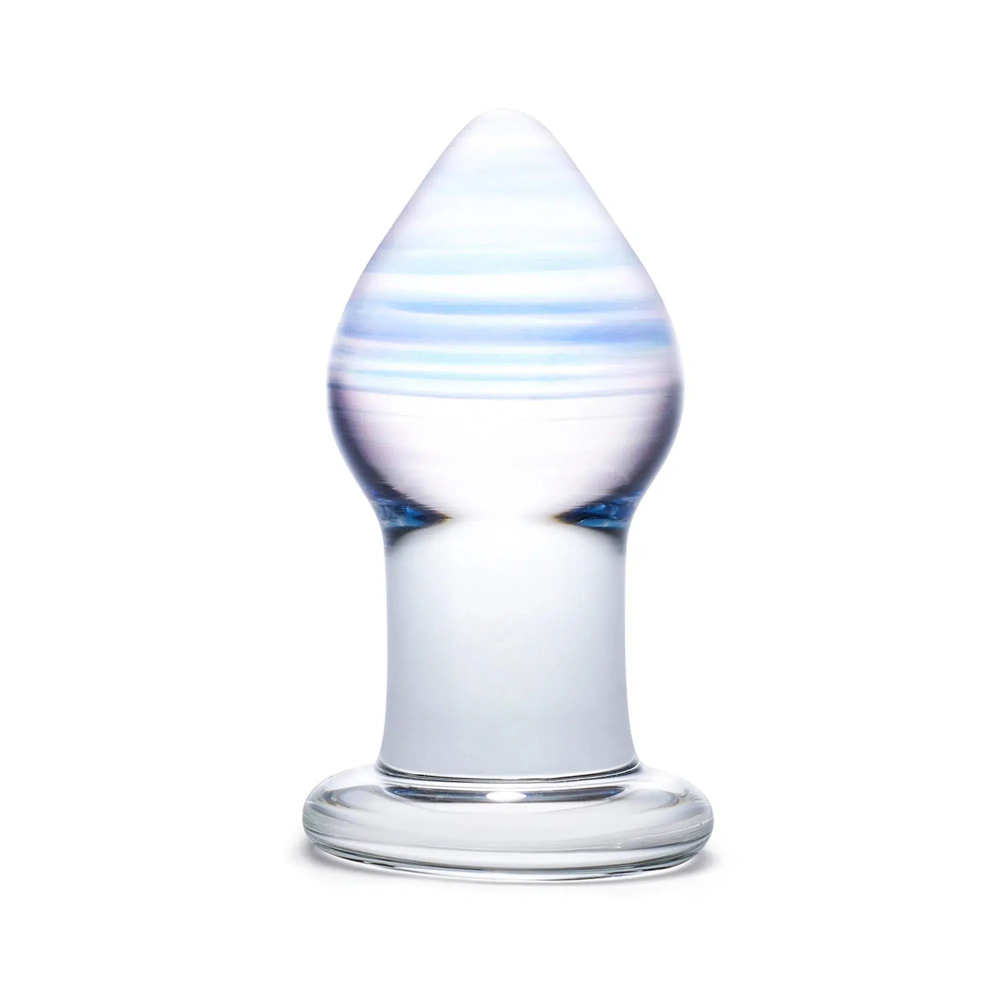 anal toys for couple vibes-Amethyst Rain Glass Anal Butt Plug