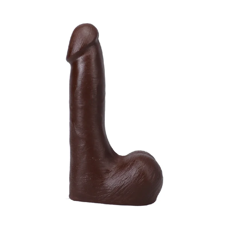 dildo cold promotions-The Realistic Cock 7 in. ULTRASKYN Vac-U-Lock Dildo with Balls Chocolate