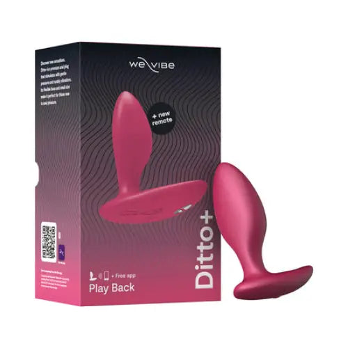 anal toys for anal vibes-We-Vibe Ditto+ Rechargeable Remote-Controlled Silicone Vibrating Anal Plug Cosmic Pink