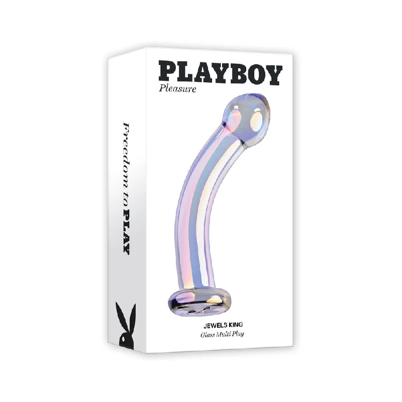 dildo shape advice-Playboy Jewels King Glass Dildo