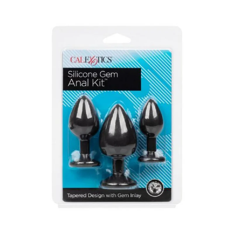 anal toys with bold design-Silicone Gem Anal Kit