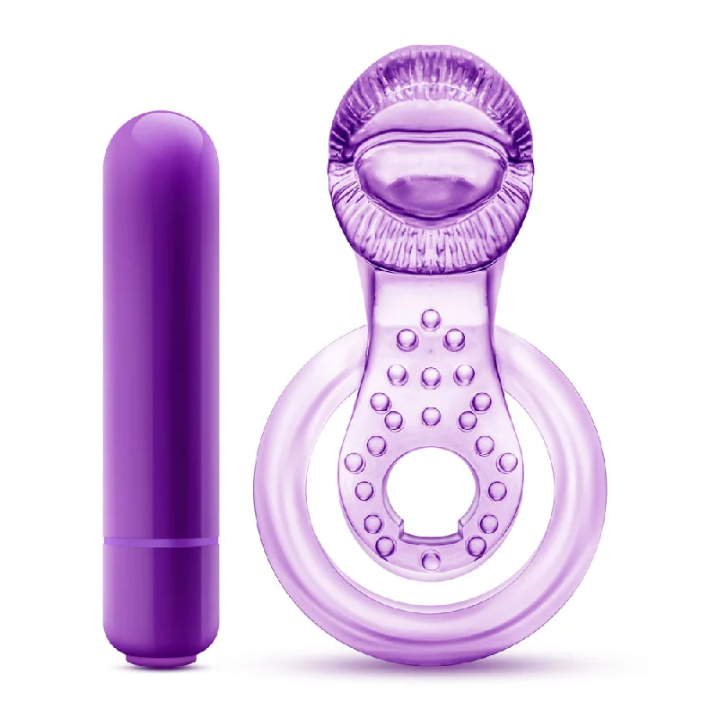 cock ring size guide-Lick It Vibrating Cock Ring with Clitoral Tease and Strap