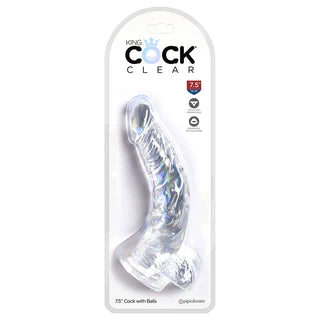 dildo repair bundles-King Cock Clear With Balls Dildo 7.5" by Pipedream Products®