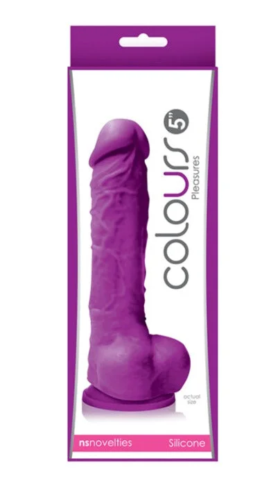 dildo length deals-Colours Pleasures 5 inch Dildo -Purple