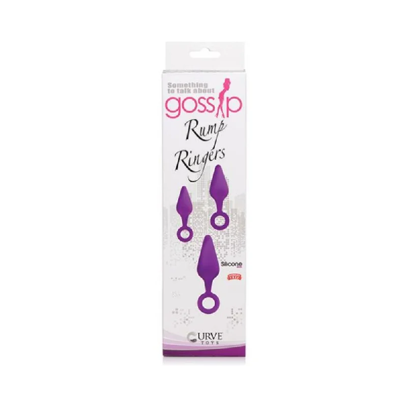 anal toys with smooth shape-Gossip Rump Ringers Anal Trainer Set Violet