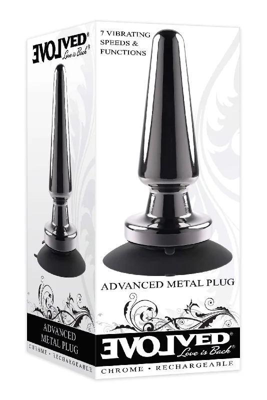 anal toys for private relaxation-Evolved Advanced Metal Plug - Your Ultimate Vibrating Anal Companion