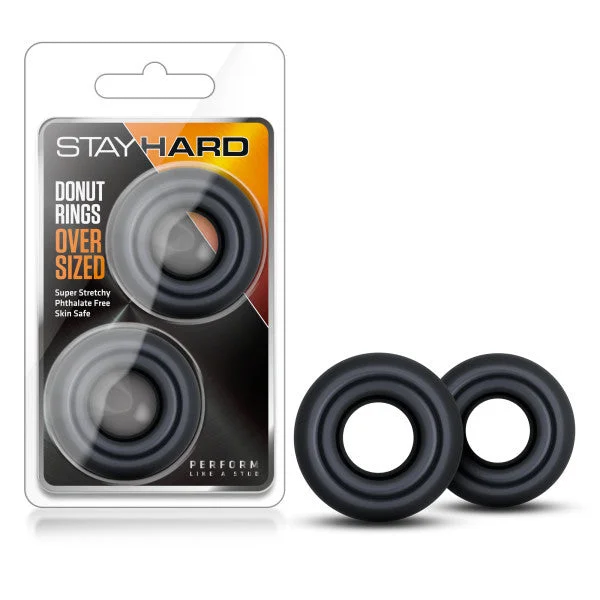 cock ring comfort solutions-Stay Hard - Donut Rings Oversized