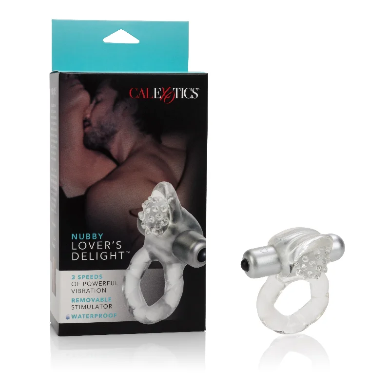 cock ring online deals-Stretchy Waterproof Enhancer with 3-Speed Vibes for Couples