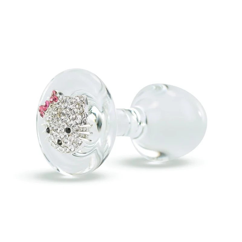 anal toys for couple play-Crystal Delights Small Clear Plug