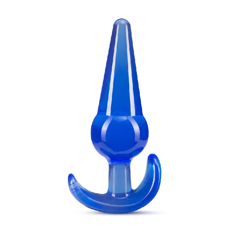 anal toys with firm tip-B Yours - Large Anal Plug - Blue