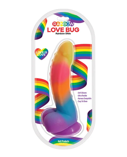 colorful dildo designs-Love Bug Dildo - Rainbow