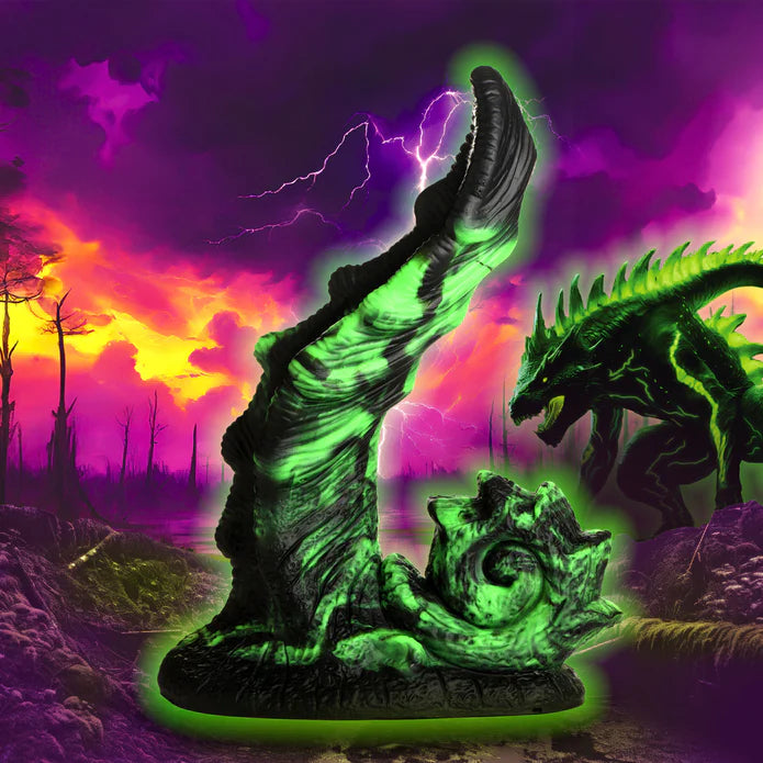 dildo heat promotions-Creature Cock Glowzilla Glow-In-The-Dark Silicone Dildo